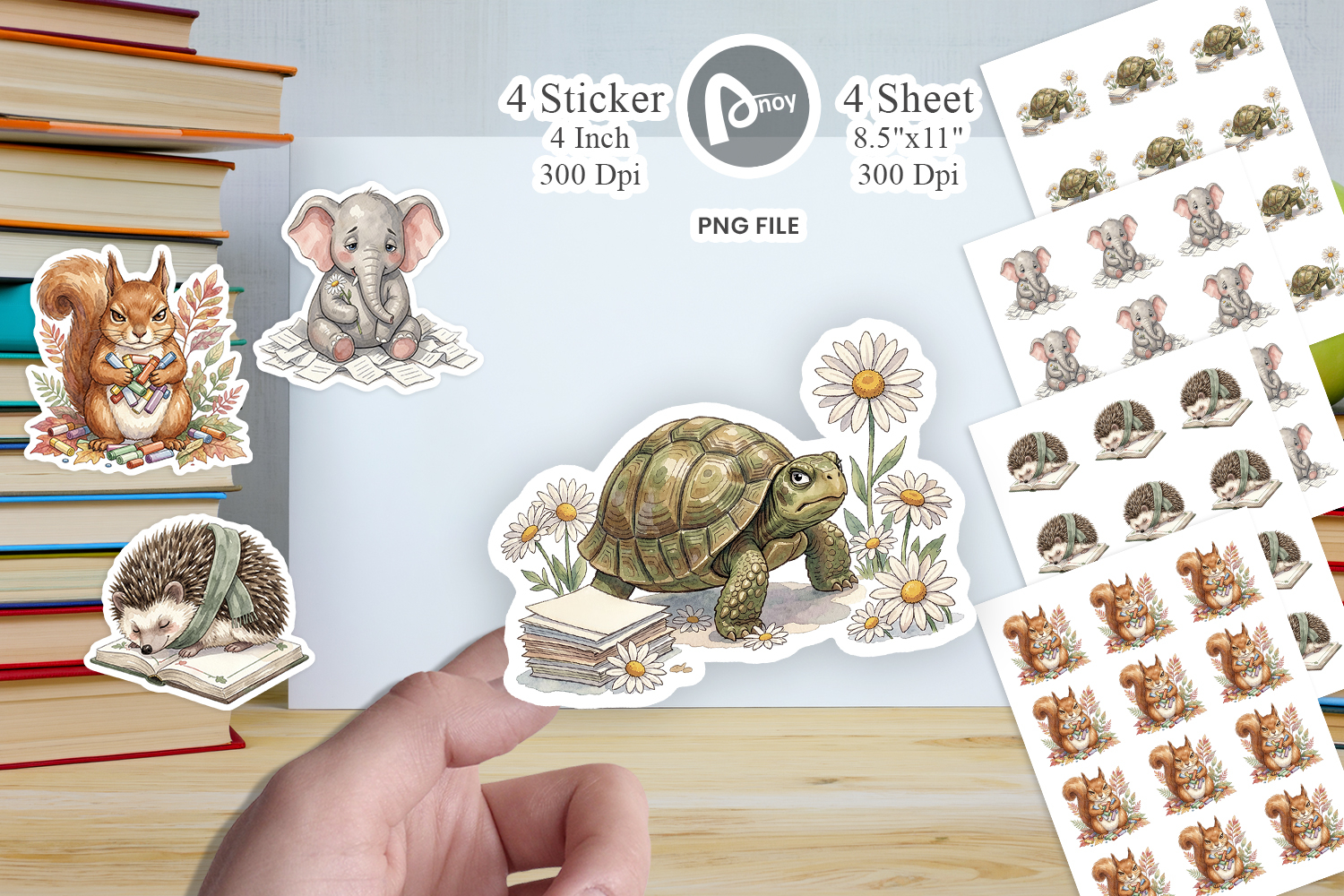 Tired Boho Teacher Animal Sticker product image 1