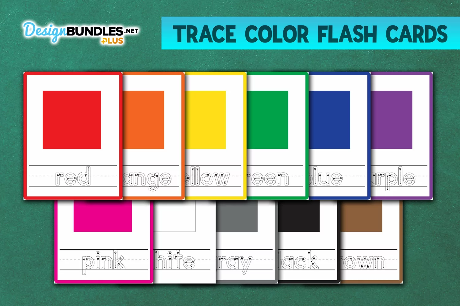 Trace Color Word Flash Cards product image 1
