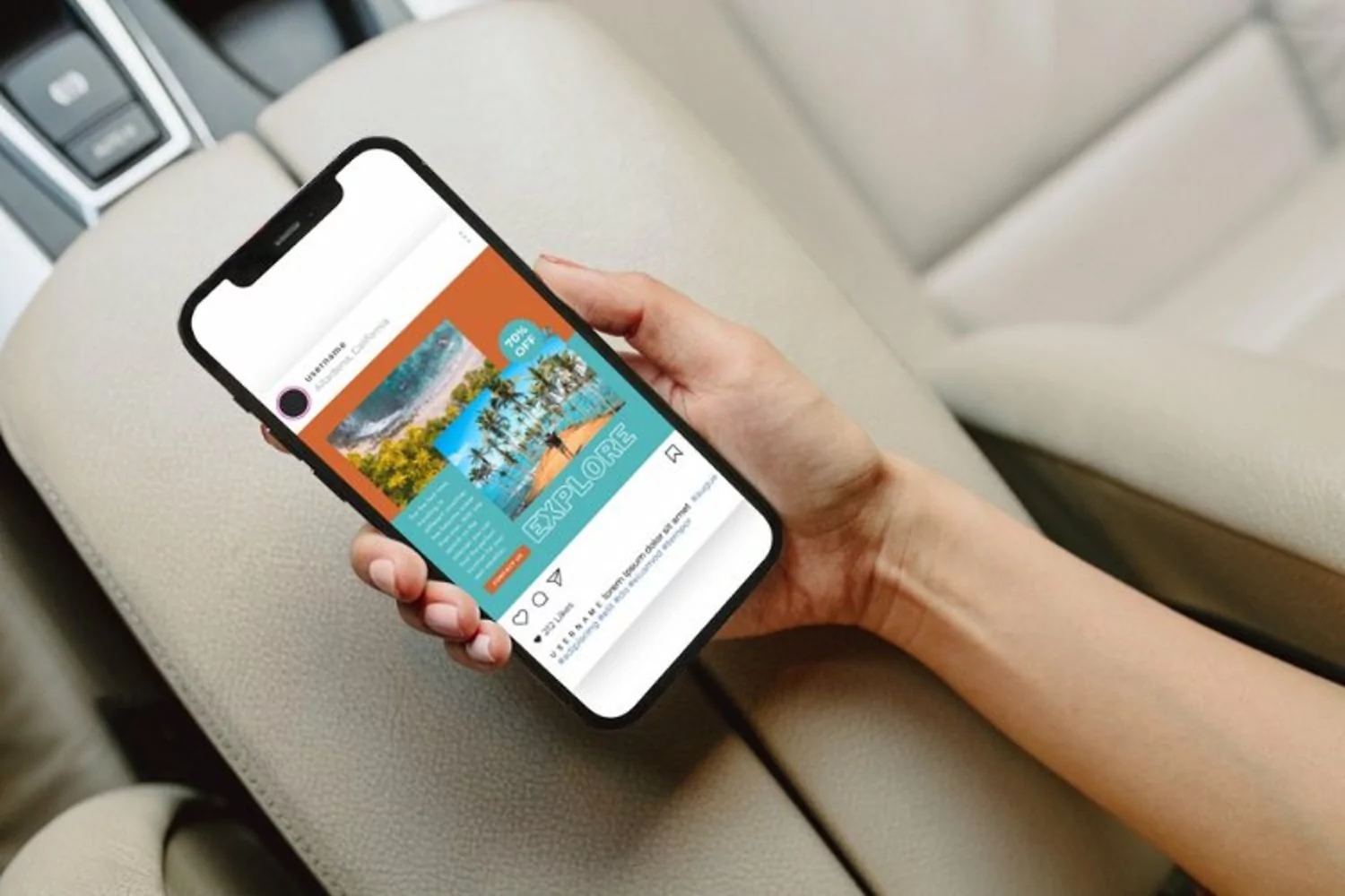 Travel Agency instagram post Canva product image 1