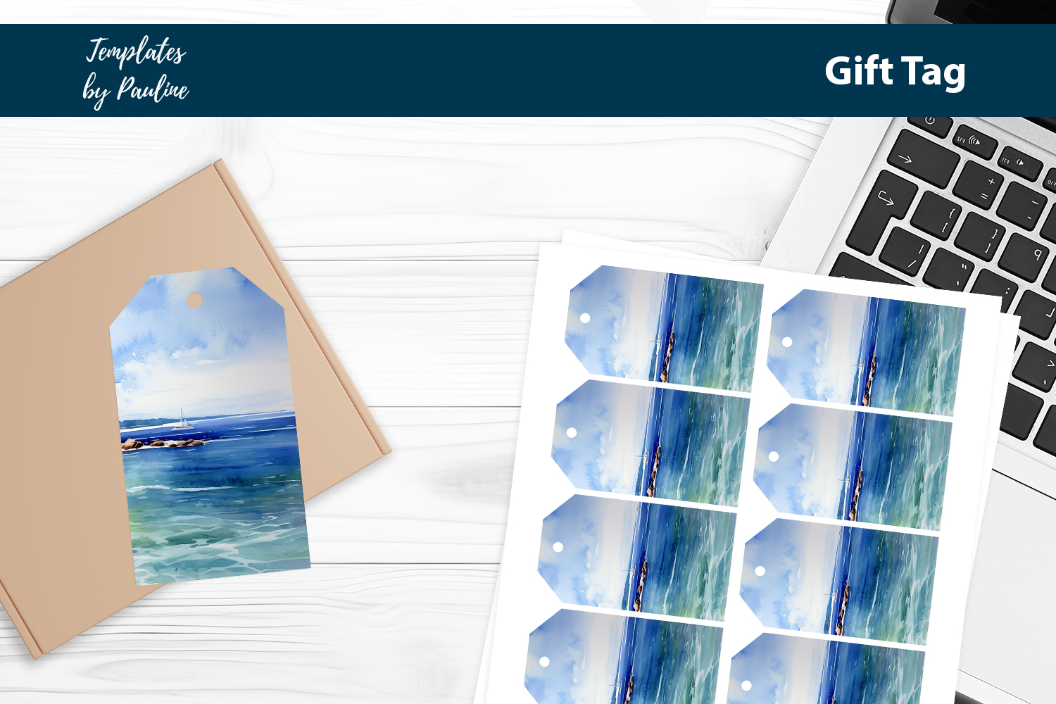 Ocean Handmade Shop Packaging Thank You Tags product image 1