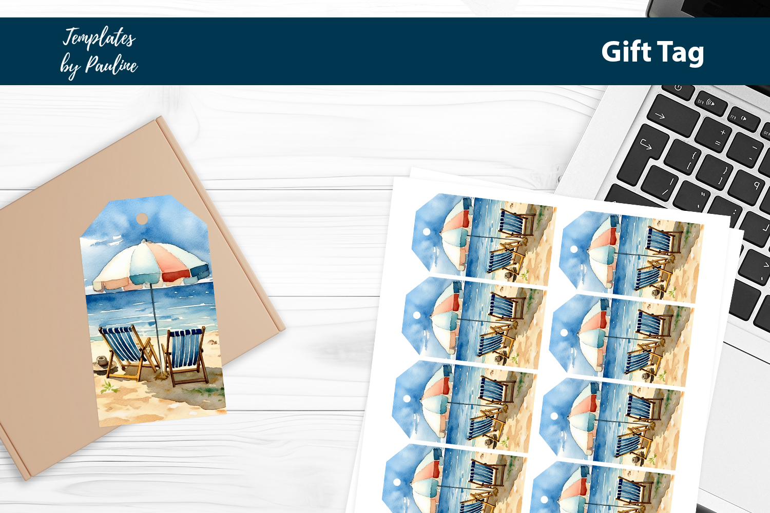 Tropical Event Favor Tags Printable product image 1