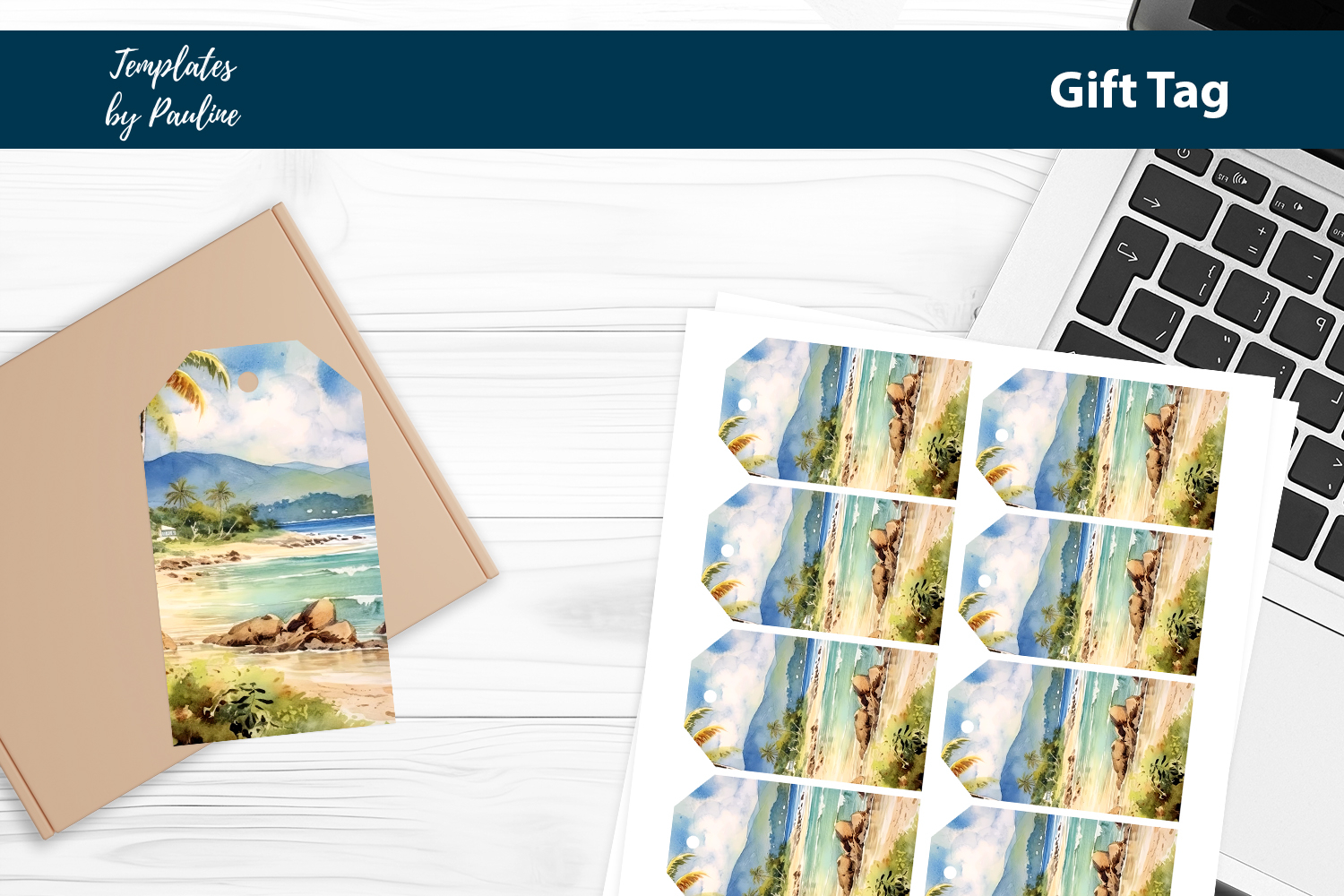 Tropical Packaging Tags Printable product image 1