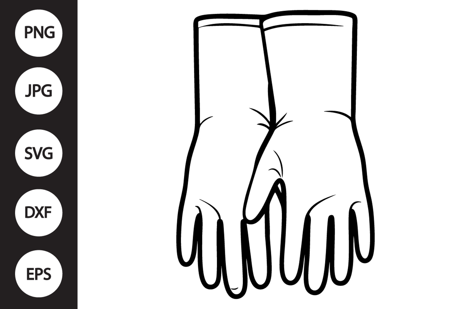 Rubber Gloves SVG product image 1
