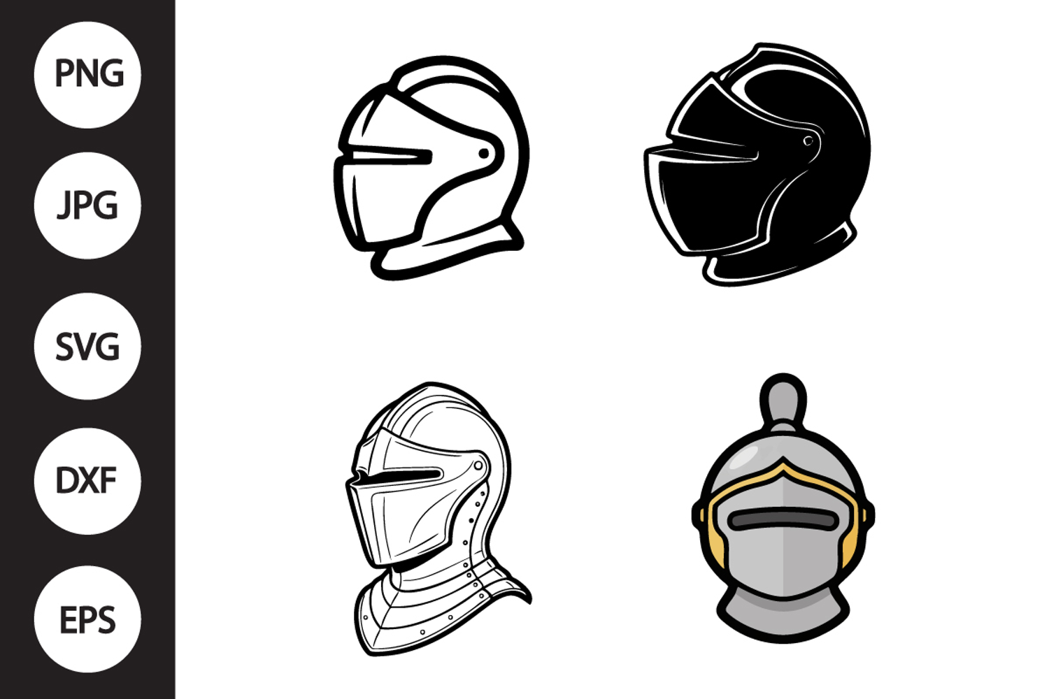 Knight Helmet SVG, Knight Helmet Clipart product image 1