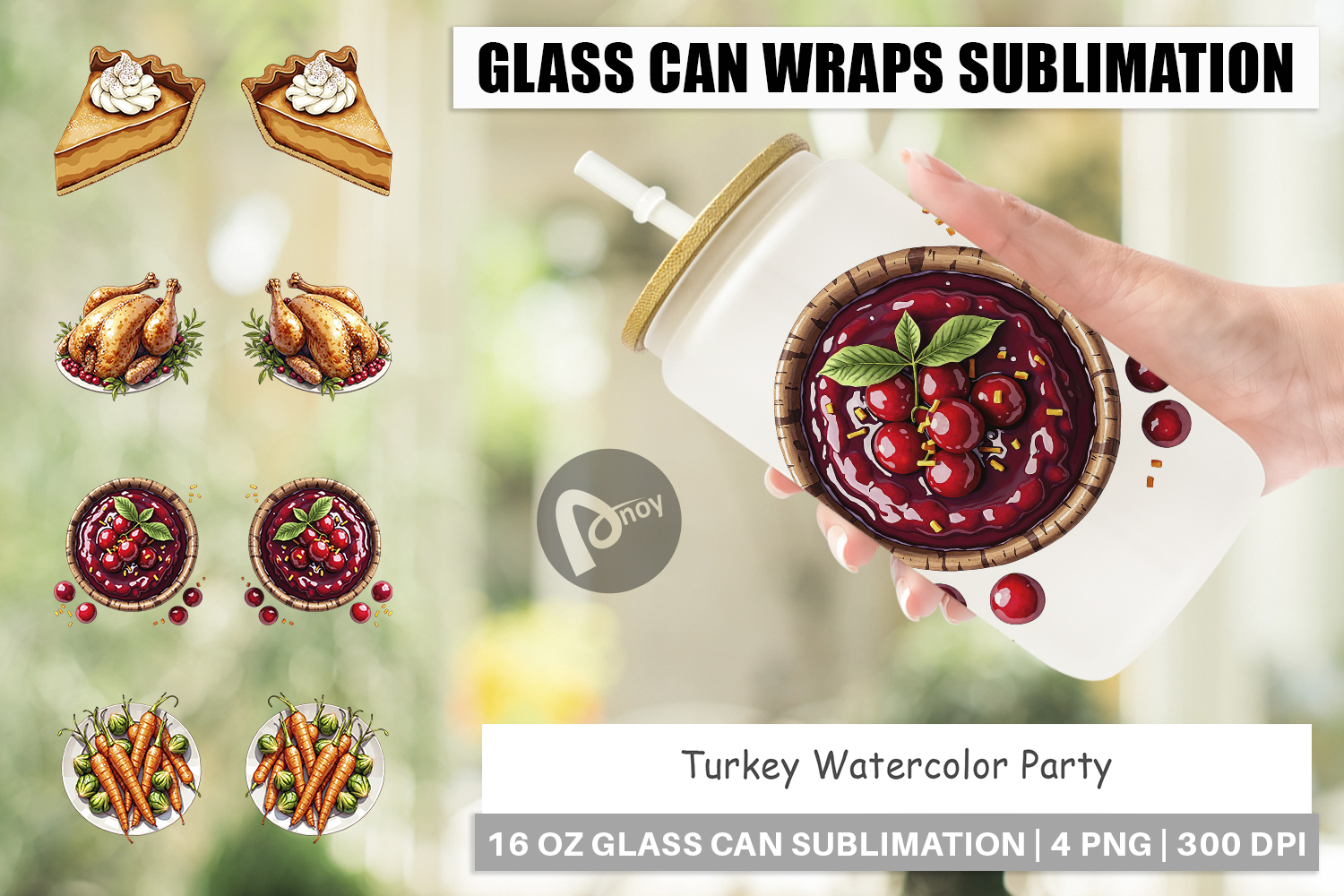 Turkey Party Glass Can product image 1