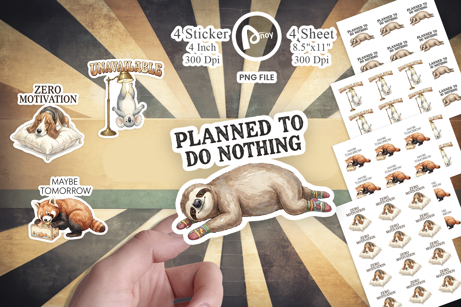 Weekend Laziness Sticker product image 1