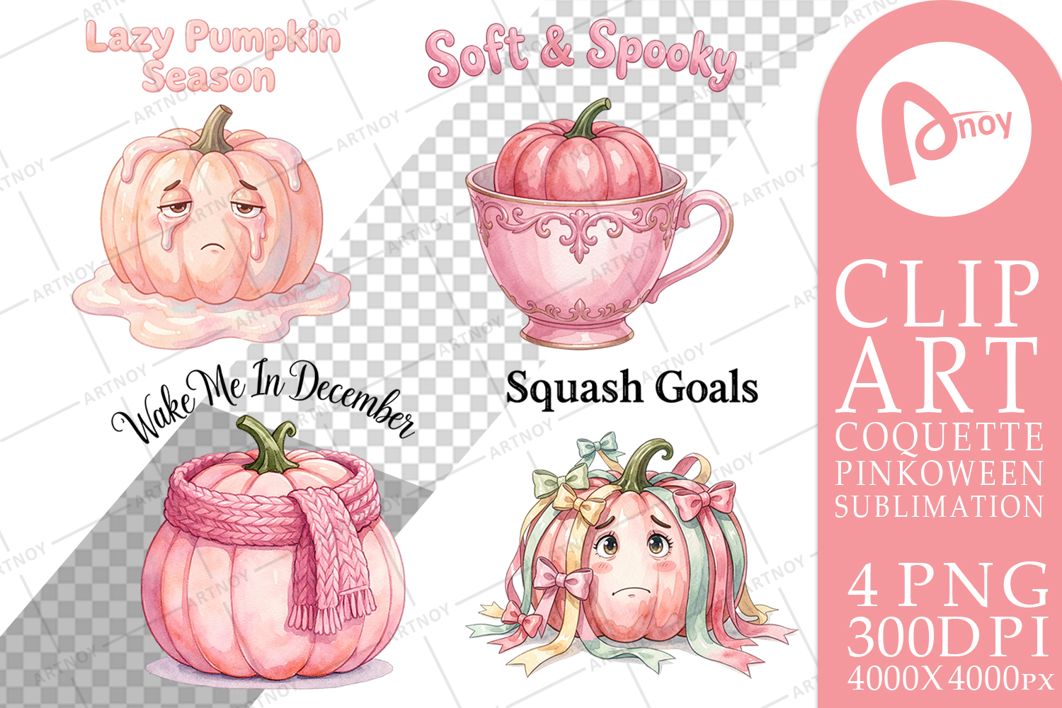 Unbothered Pink Pumpkin Sublimation product image 1