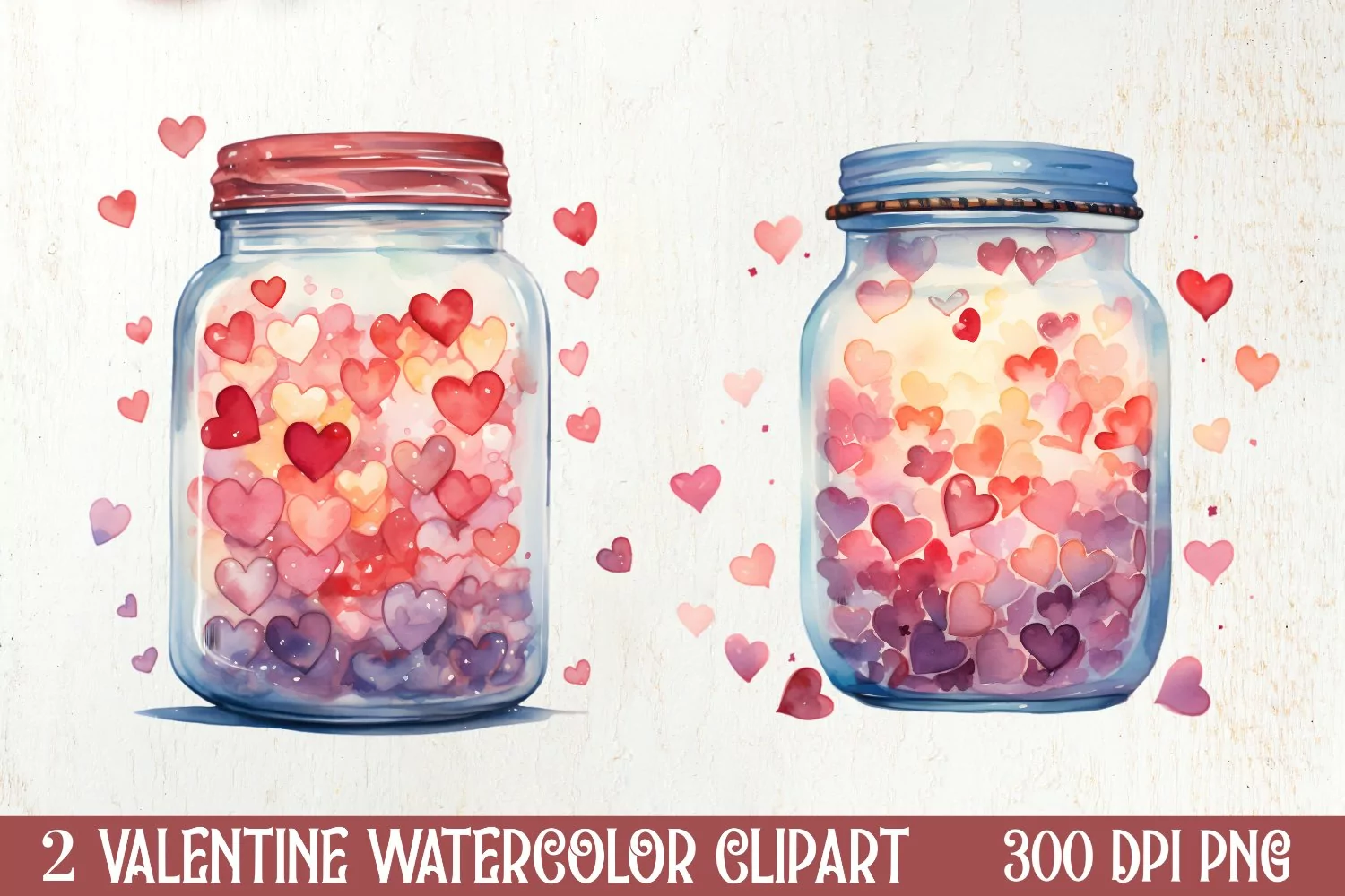 Valentine Day Coffee Clipart, Christmas Clipart product image 1