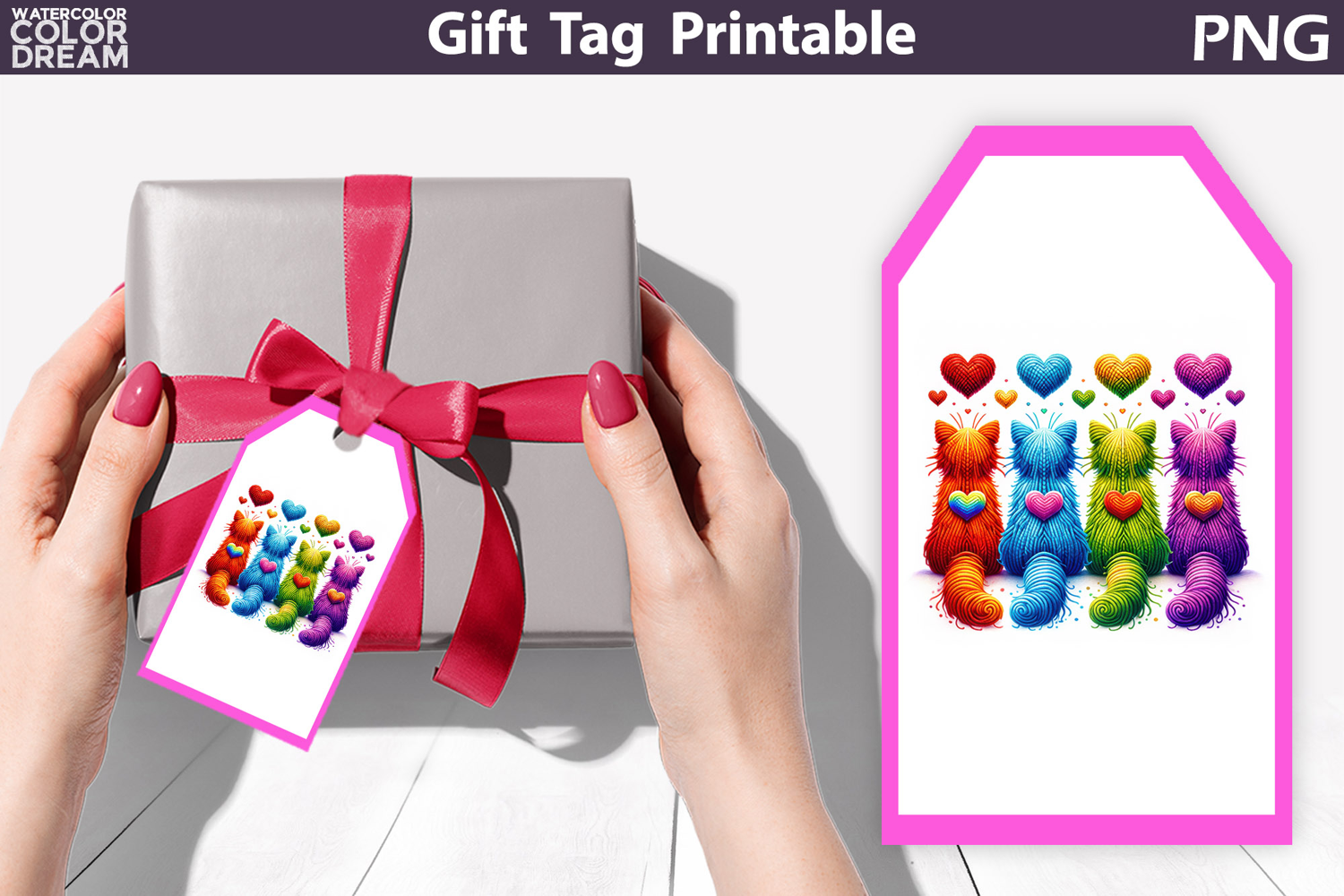 Valentine Gift Tag | Junk Journal Card product image 1