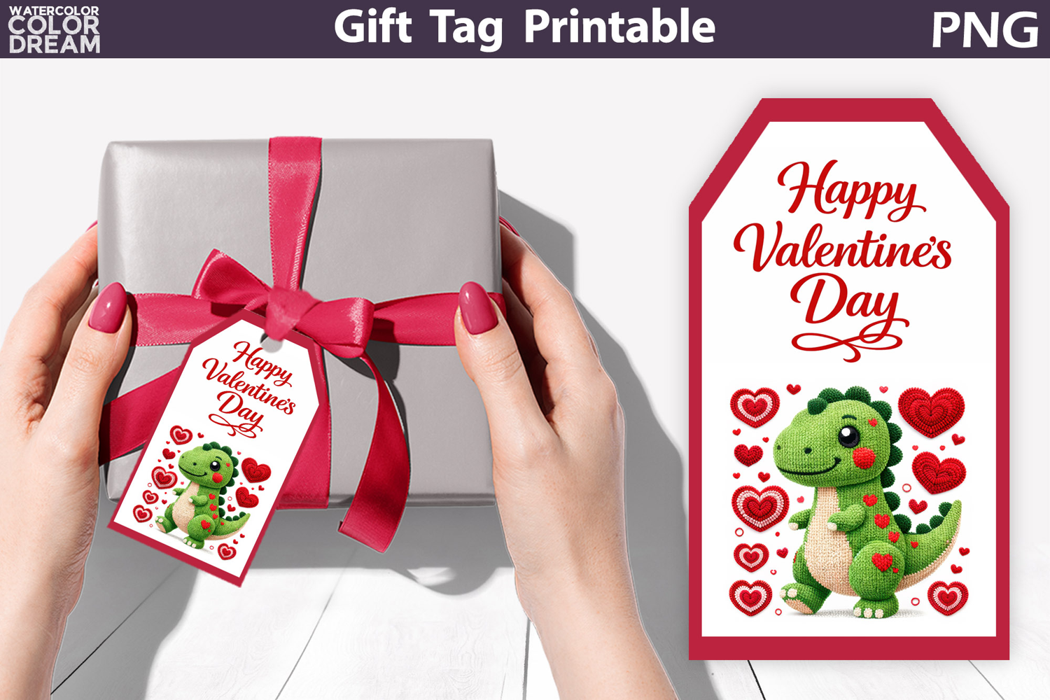 Valentine Gift Tag | Junk Journal Card product image 1