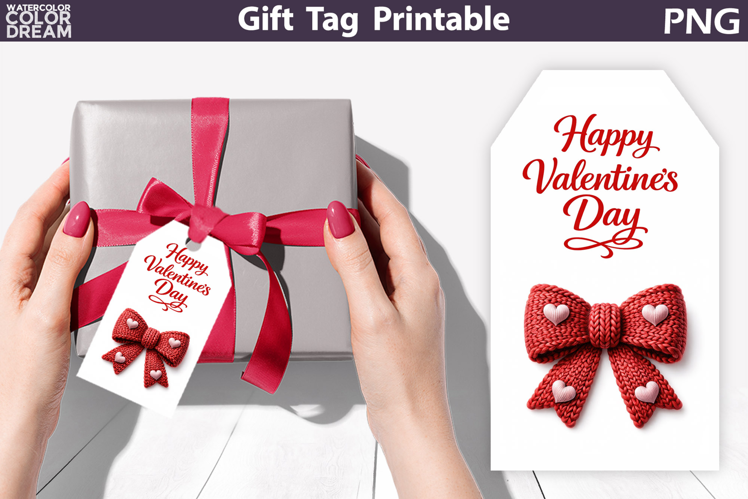 Valentine Gift Tag | Junk Journal Card product image 1