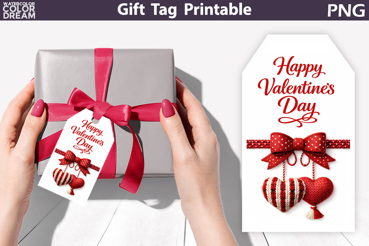 Valentine Gift Tag | Junk Journal Card product image 1