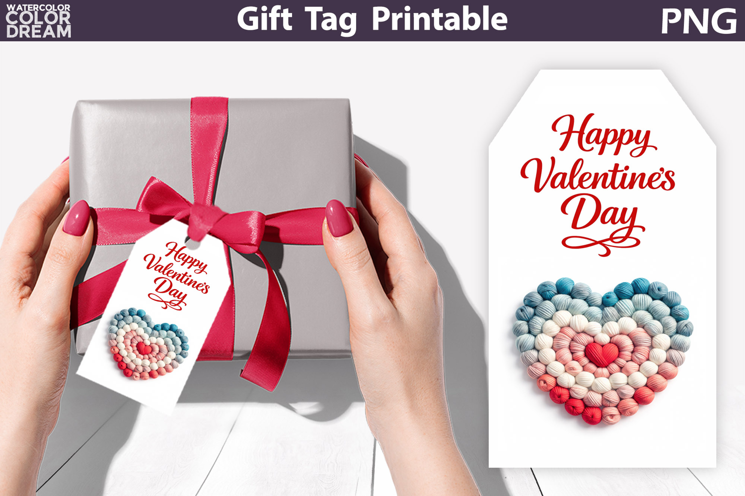 Valentine Gift Tag | Junk Journal Card product image 1