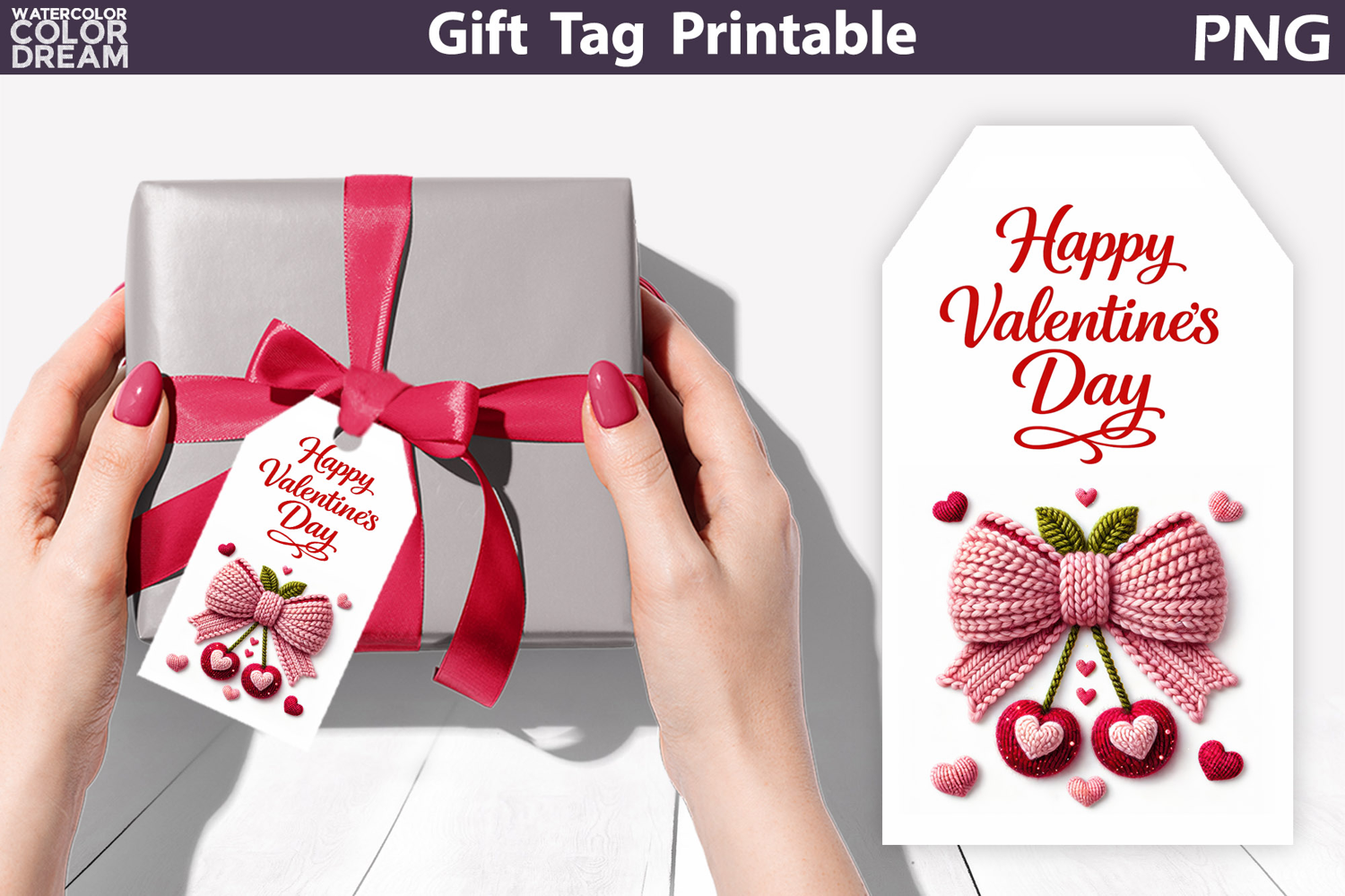 Valentine Gift Tag | Junk Journal Card product image 1