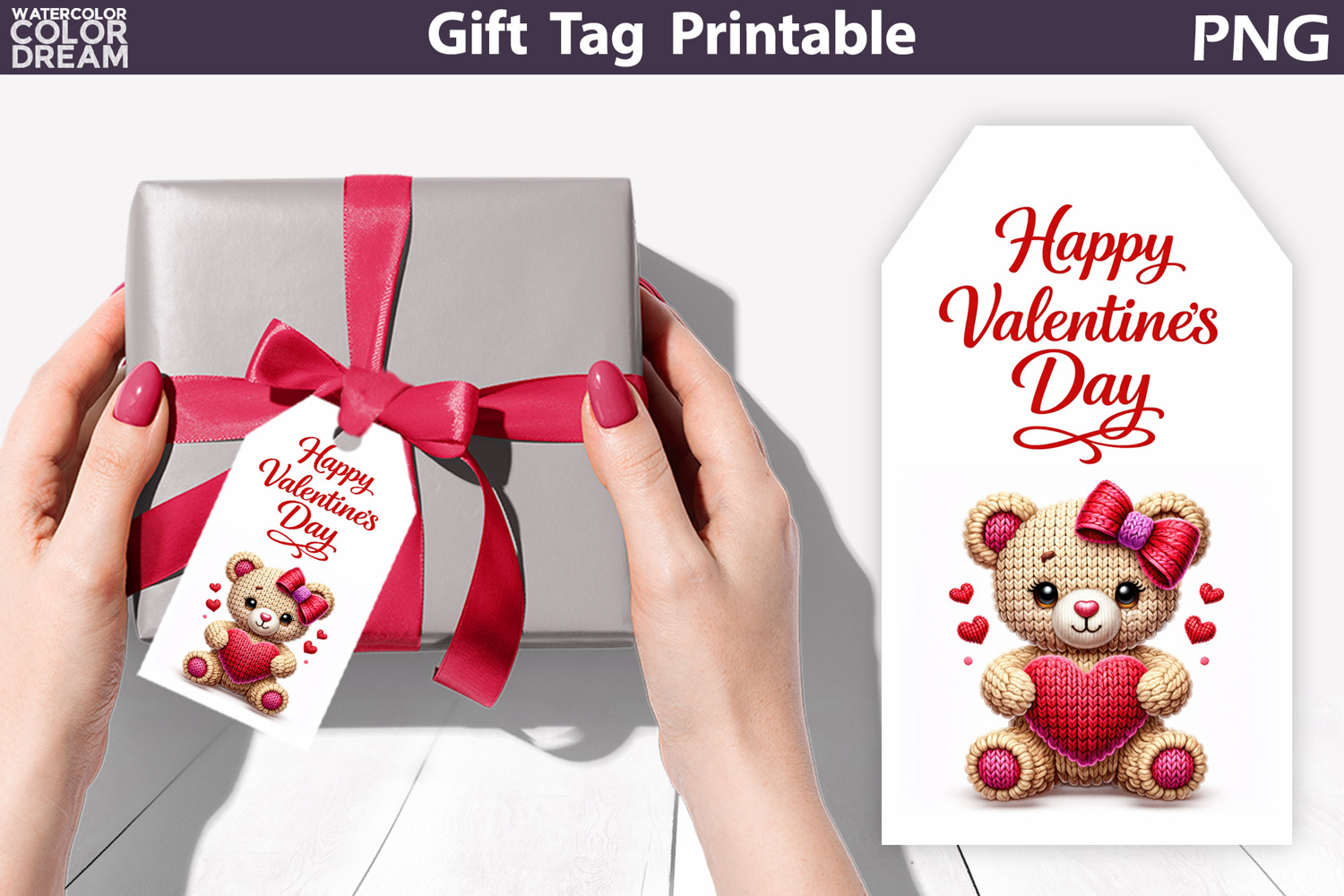 Valentine Gift Tag | Junk Journal Card product image 1
