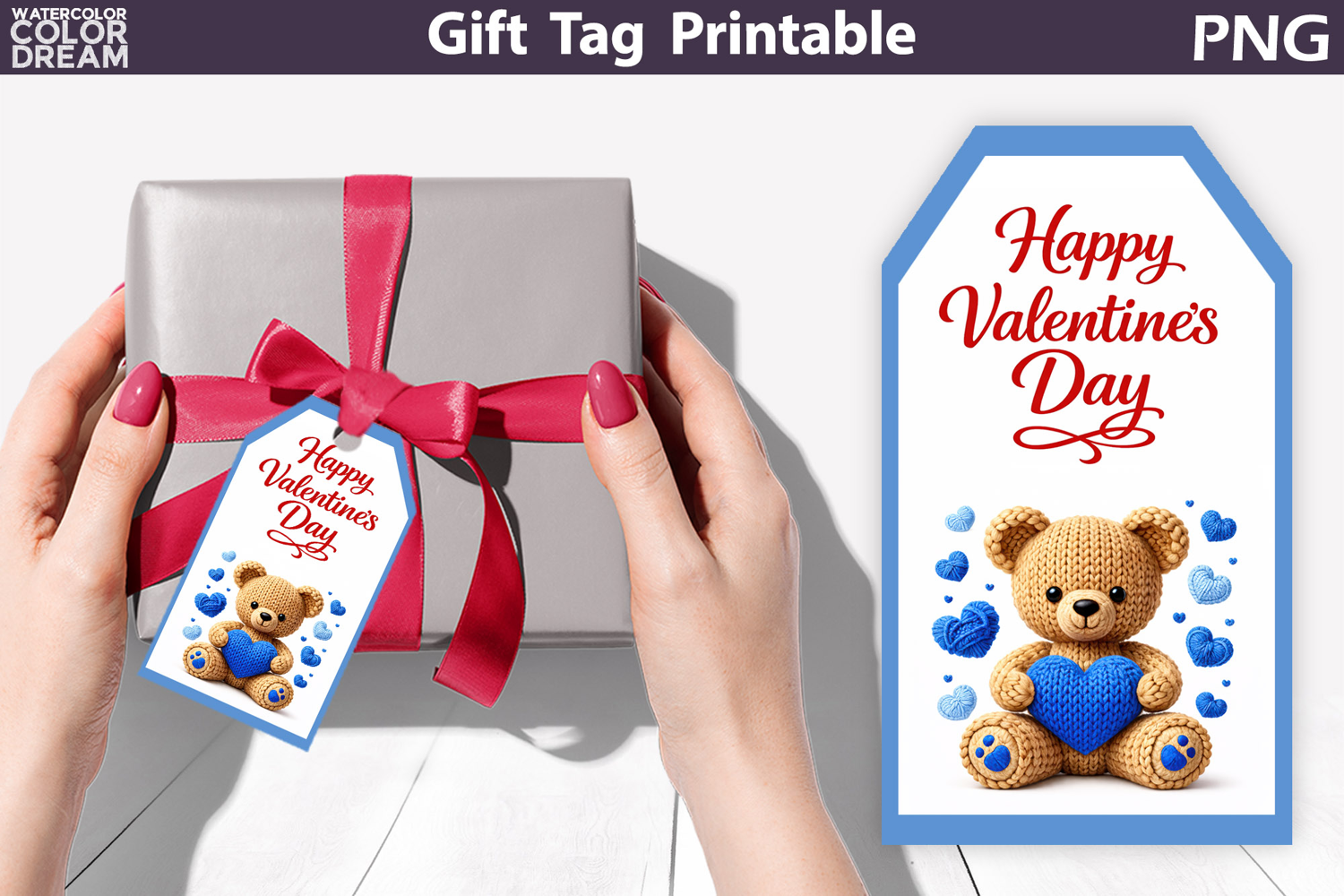 Valentine Gift Tag | Junk Journal Card product image 1