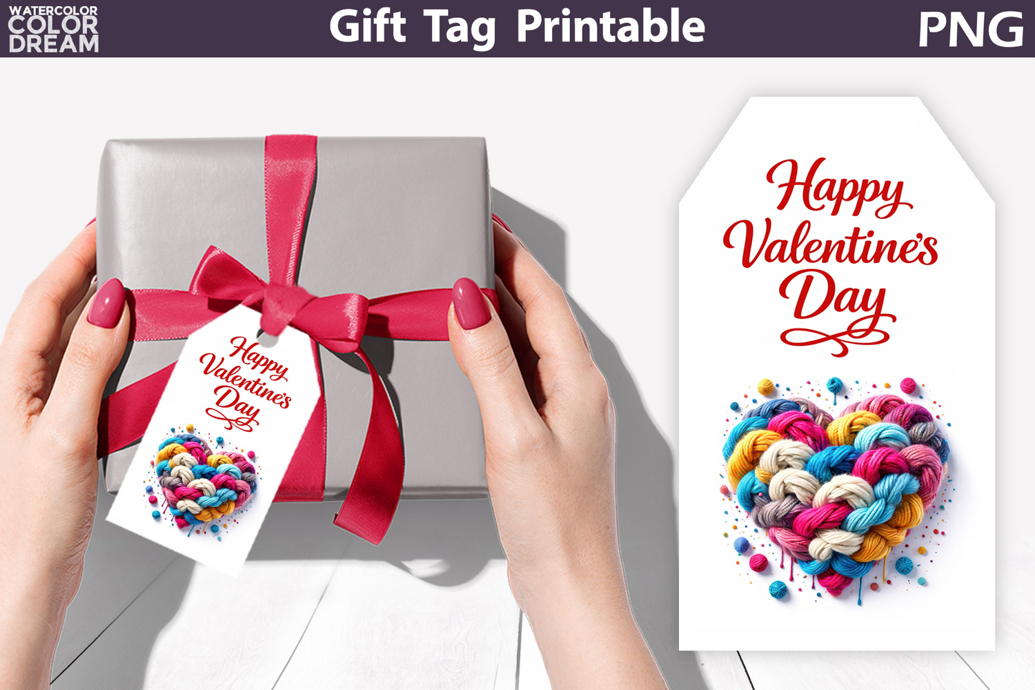 Valentine Gift Tag | Junk Journal Card product image 1