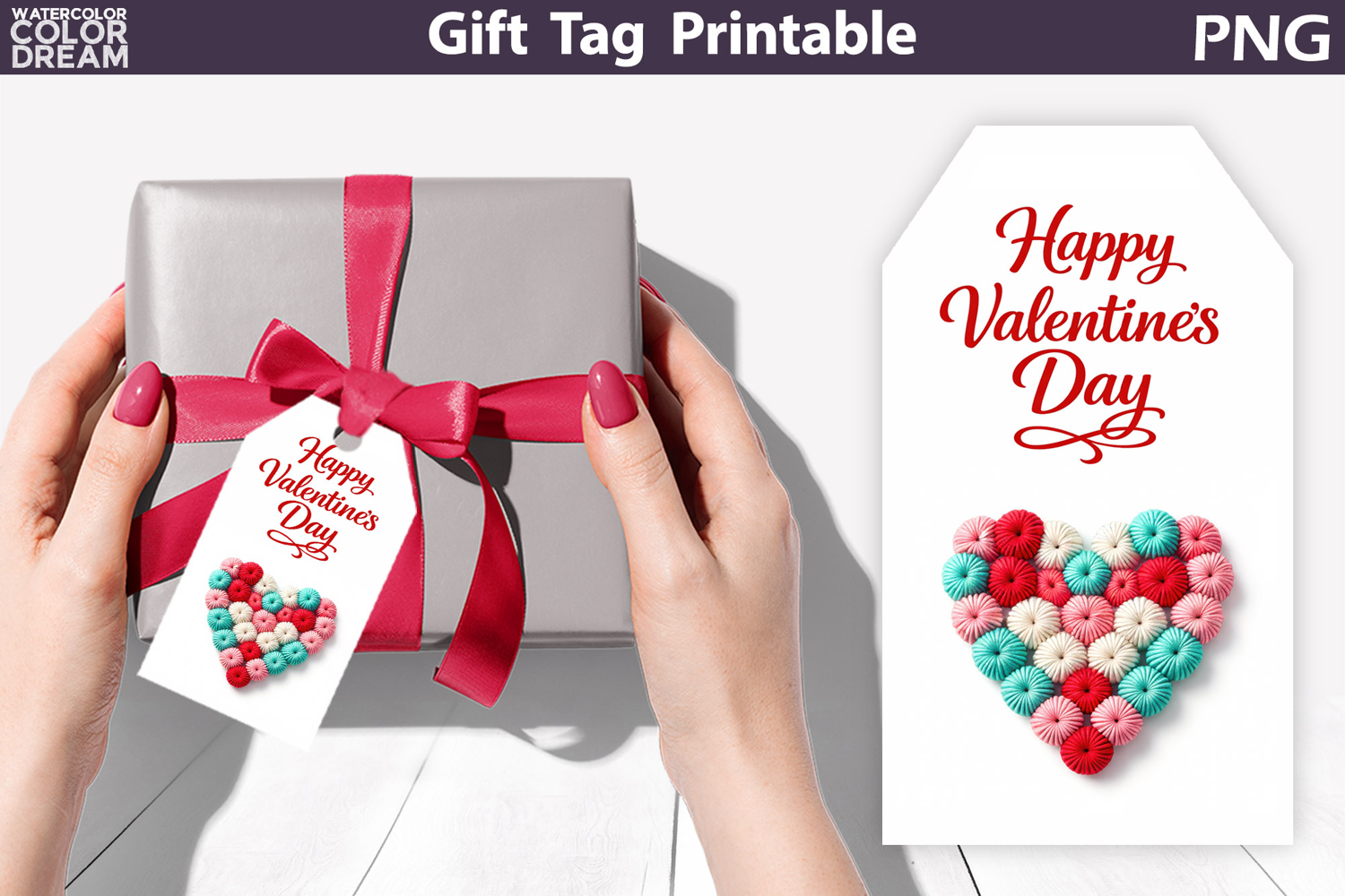 Valentine Gift Tag | Junk Journal Card product image 1