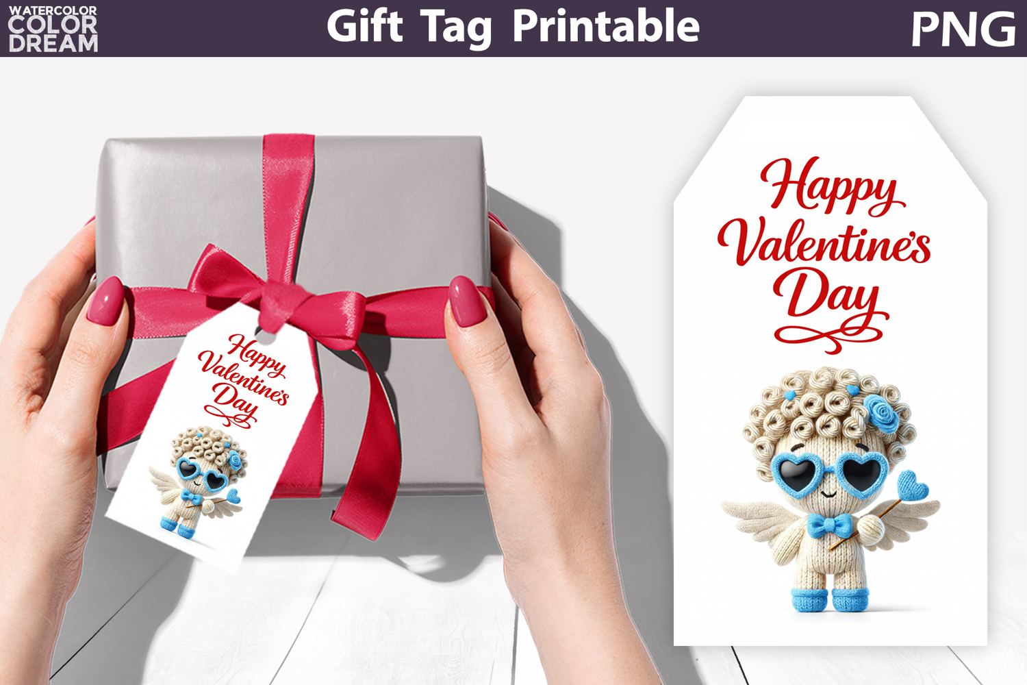 Valentine Gift Tag | Junk Journal Card product image 1
