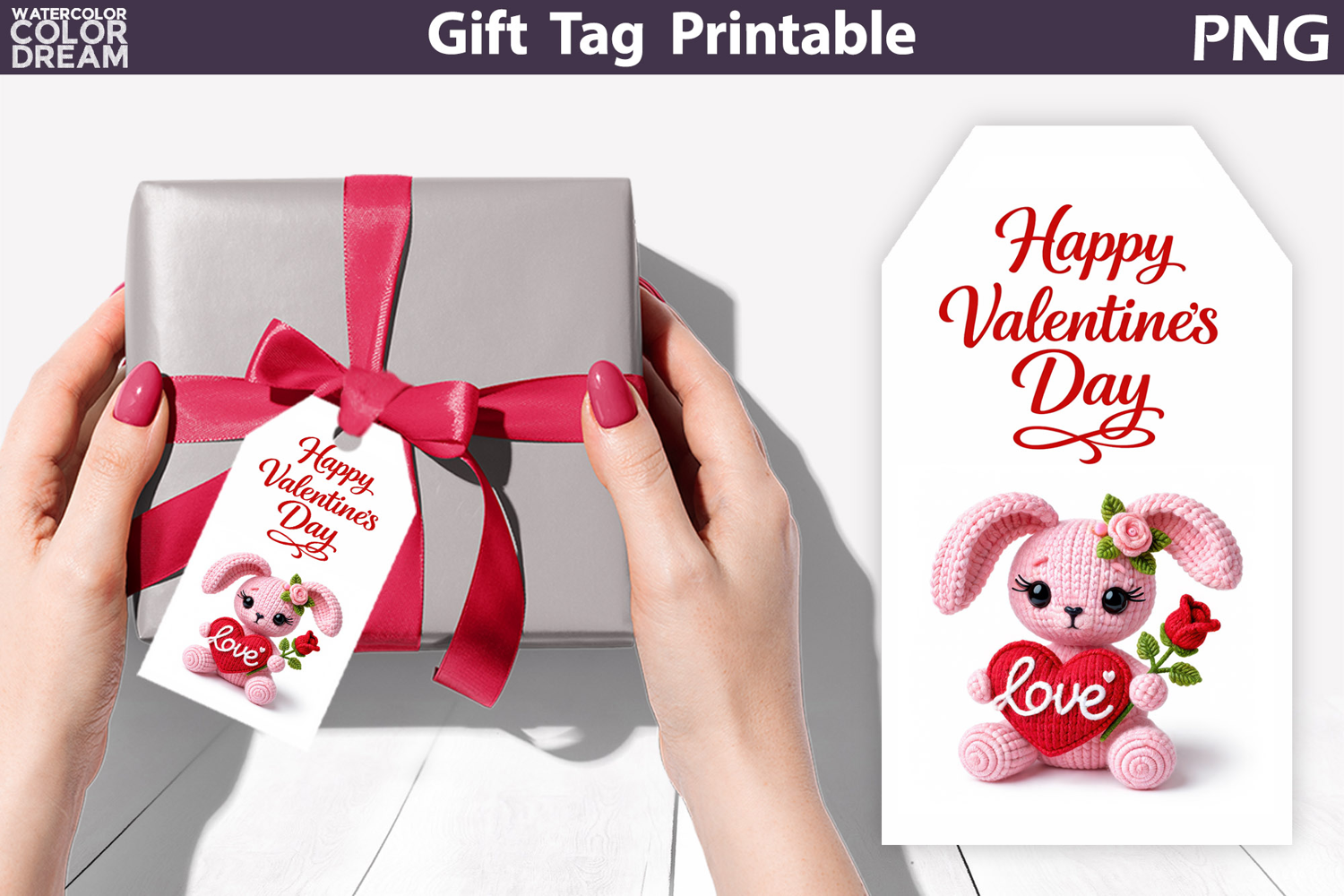Valentine Gift Tag | Junk Journal Card product image 1