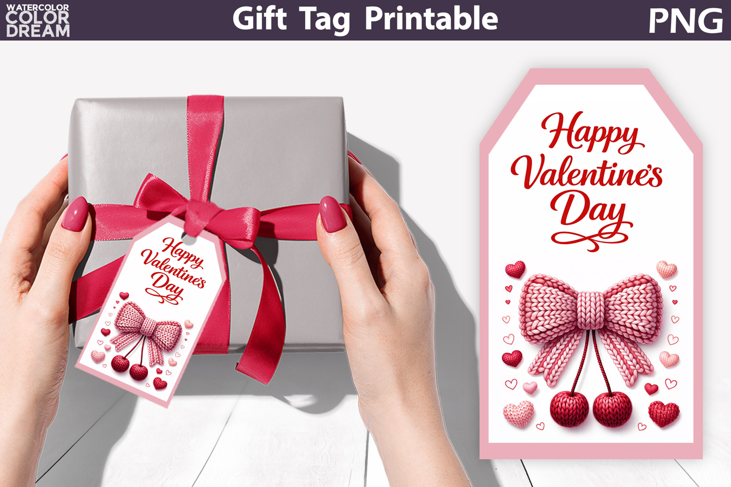 Valentine Gift Tag | Junk Journal Card product image 1