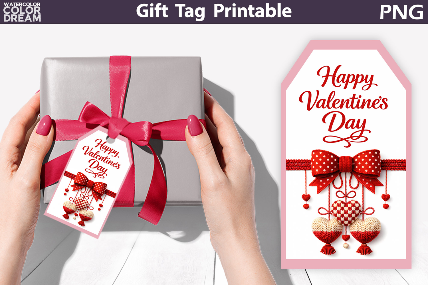 Valentine Gift Tag | Junk Journal Card product image 1