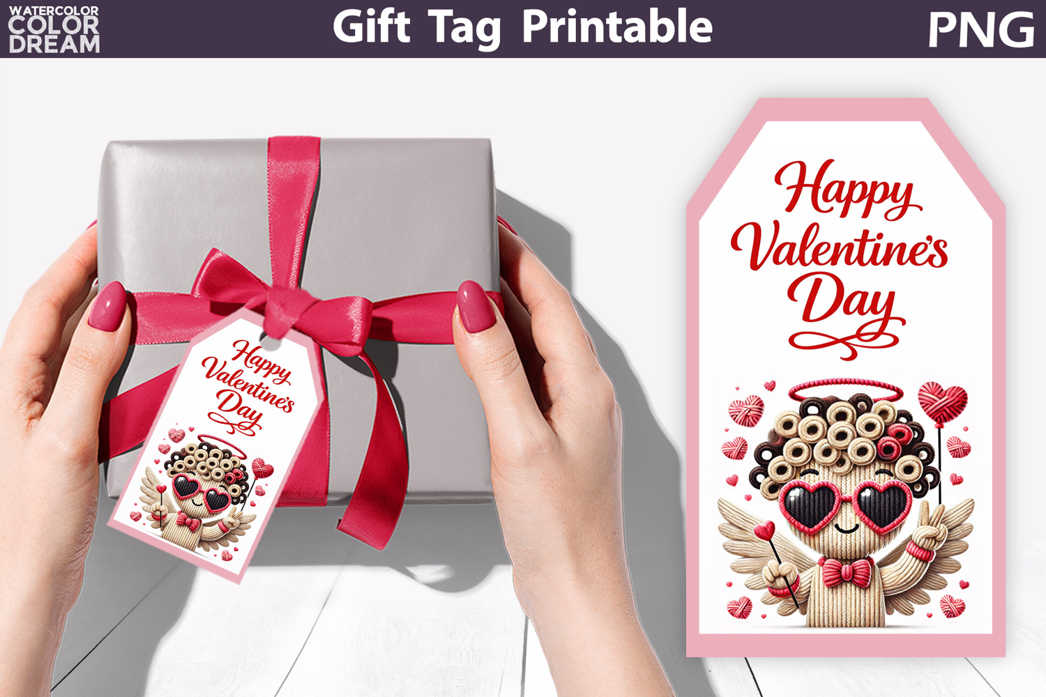 Valentine Gift Tag | Junk Journal Card product image 1
