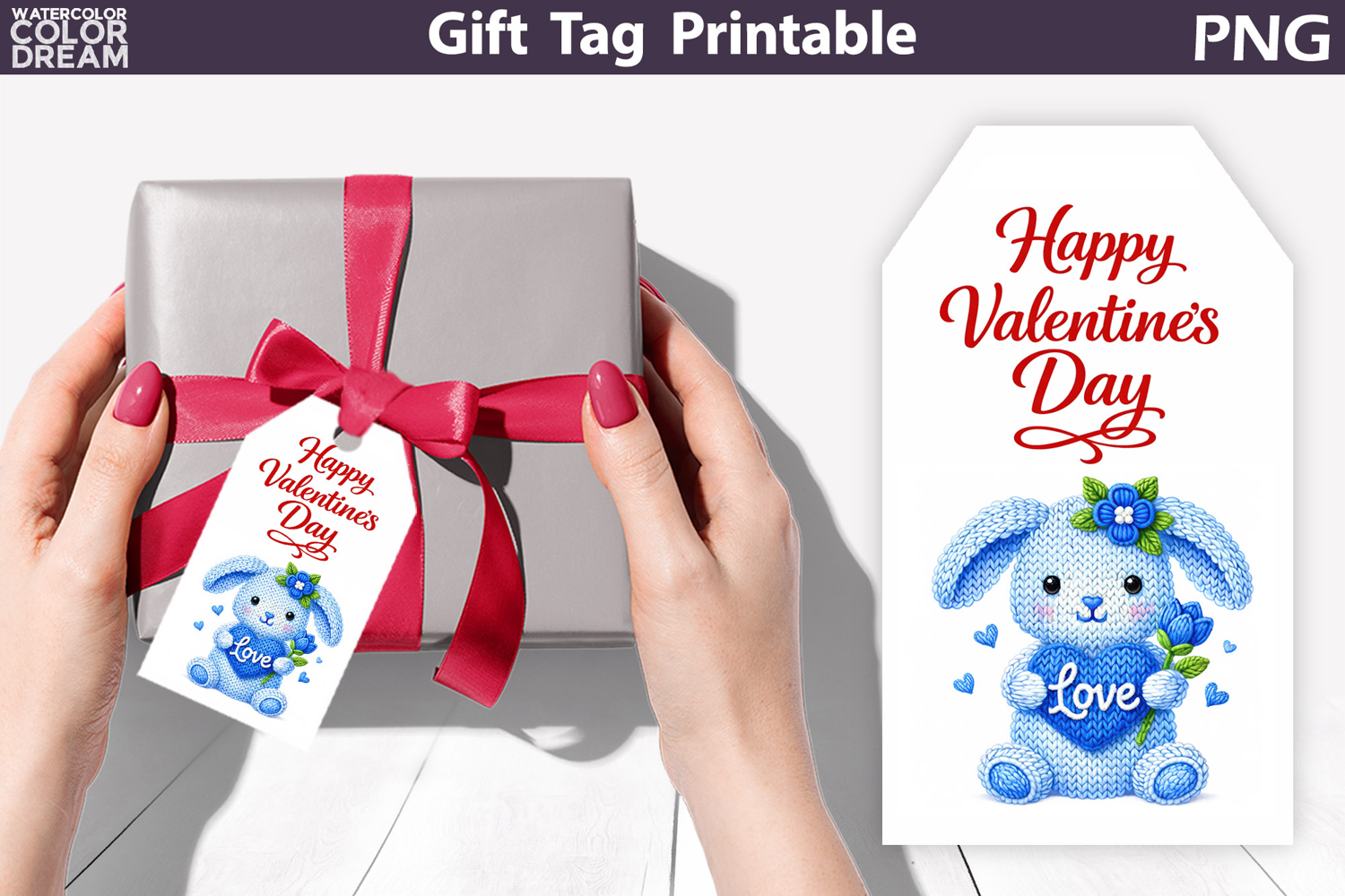 Valentine Gift Tag | Junk Journal Card product image 1