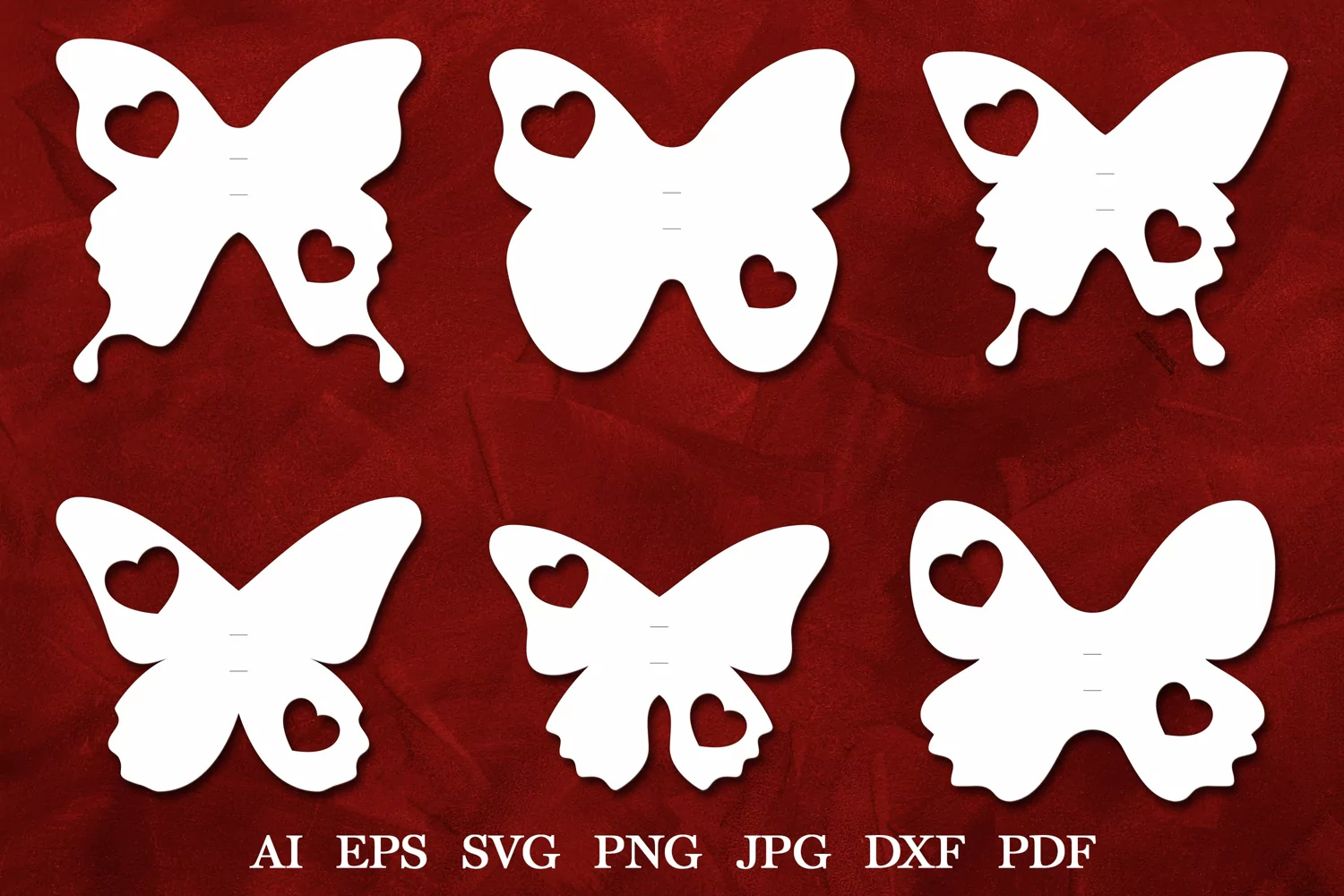 Valentine Lollipop Holder svgs. Butterfly Sucker Holder svg product image 1