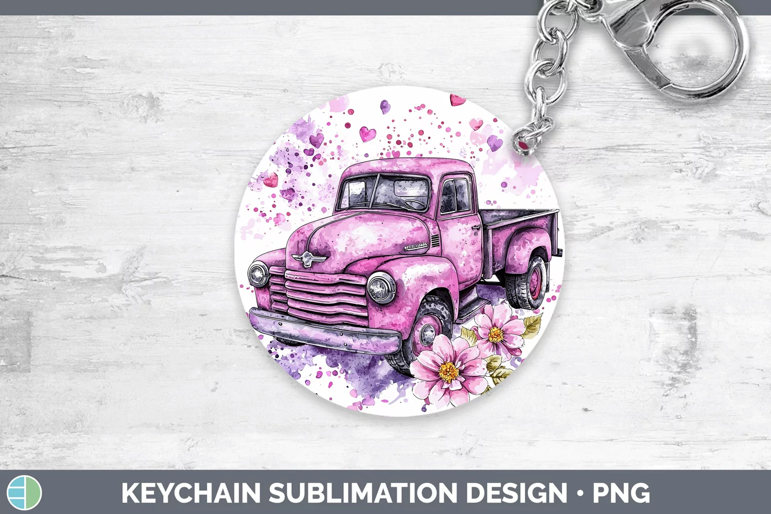 GorgeousValentine Splash Keychain design.