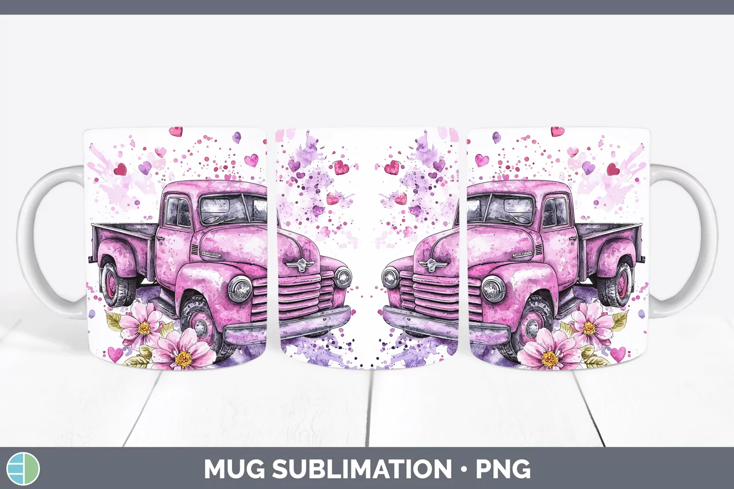 GorgeousValentine Splash Mug Wrap design.