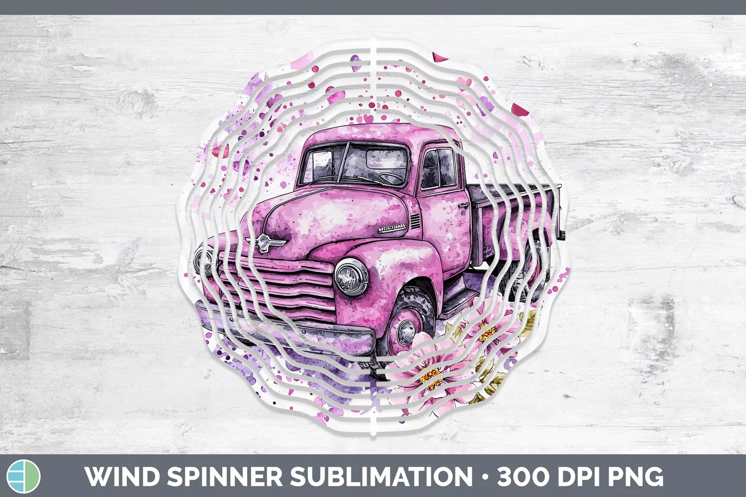 GorgeousValentine Splash Wind Spinner design.