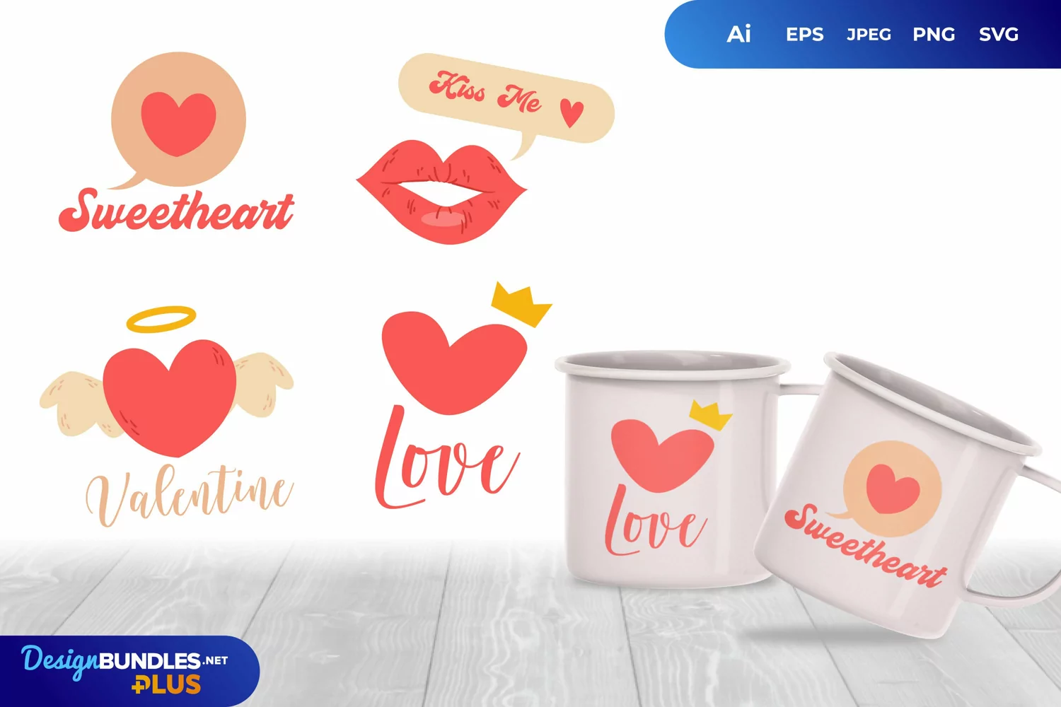 Various Love Words with Valentine's Day Theme Bundle product image 1