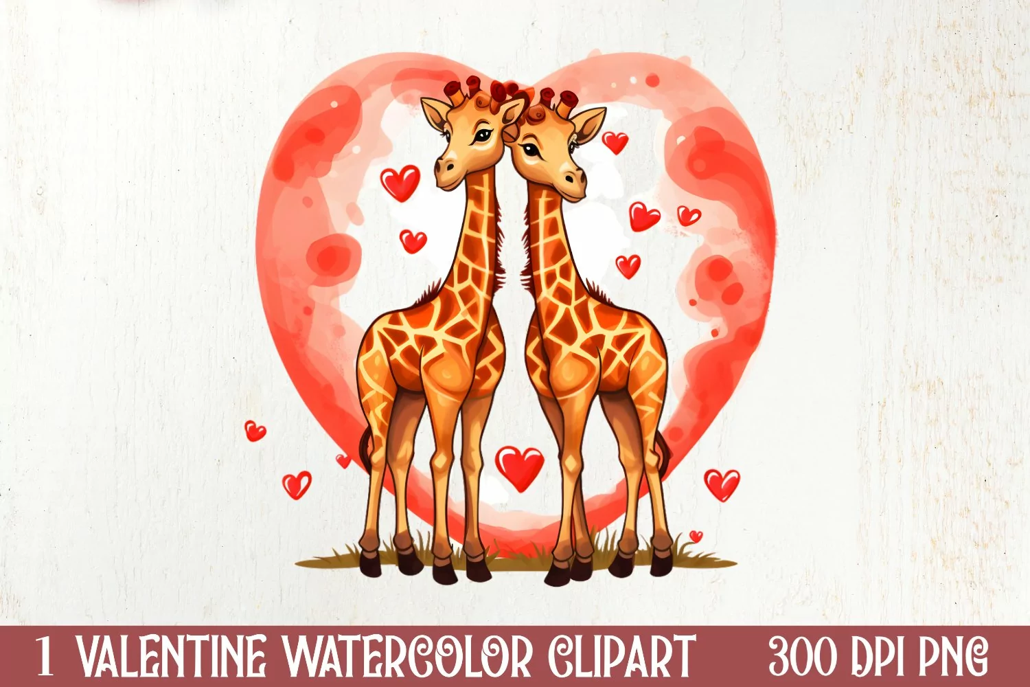 Valentines Day Animal Couple Sublimation, Christmas Clipart product image 1