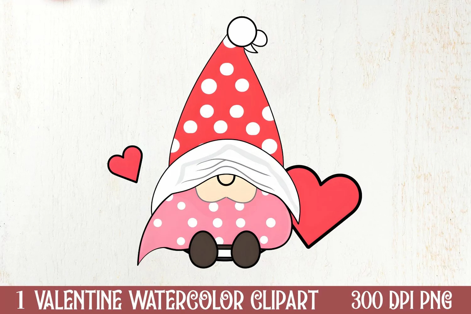 Valentines Day Gnomes Clipart, Valentines Clipart product image 1