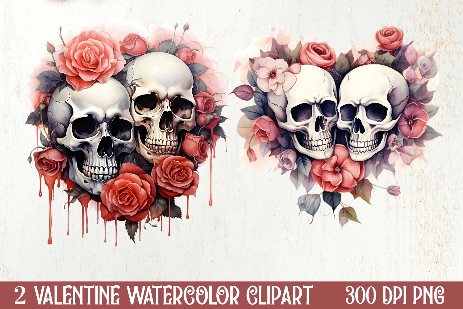 Valentines Day Skull Clipart Bundle, Watercolor Skull Valentine Clipart, Skull Valentine Clipart, Skull Valentine Clipart Bundle, Skull Valentine Watercolor, Watercolor Skull Valentine, Skull Valentine Sublimation, Skull Valentine Valentines Day Skull Cli