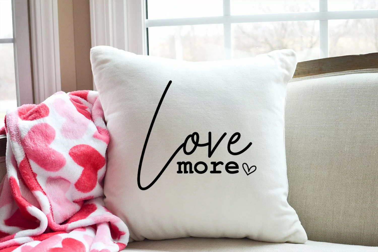 Love More SVG I Valentines Day Shirt SVG I Valentine Tshirt product image 1