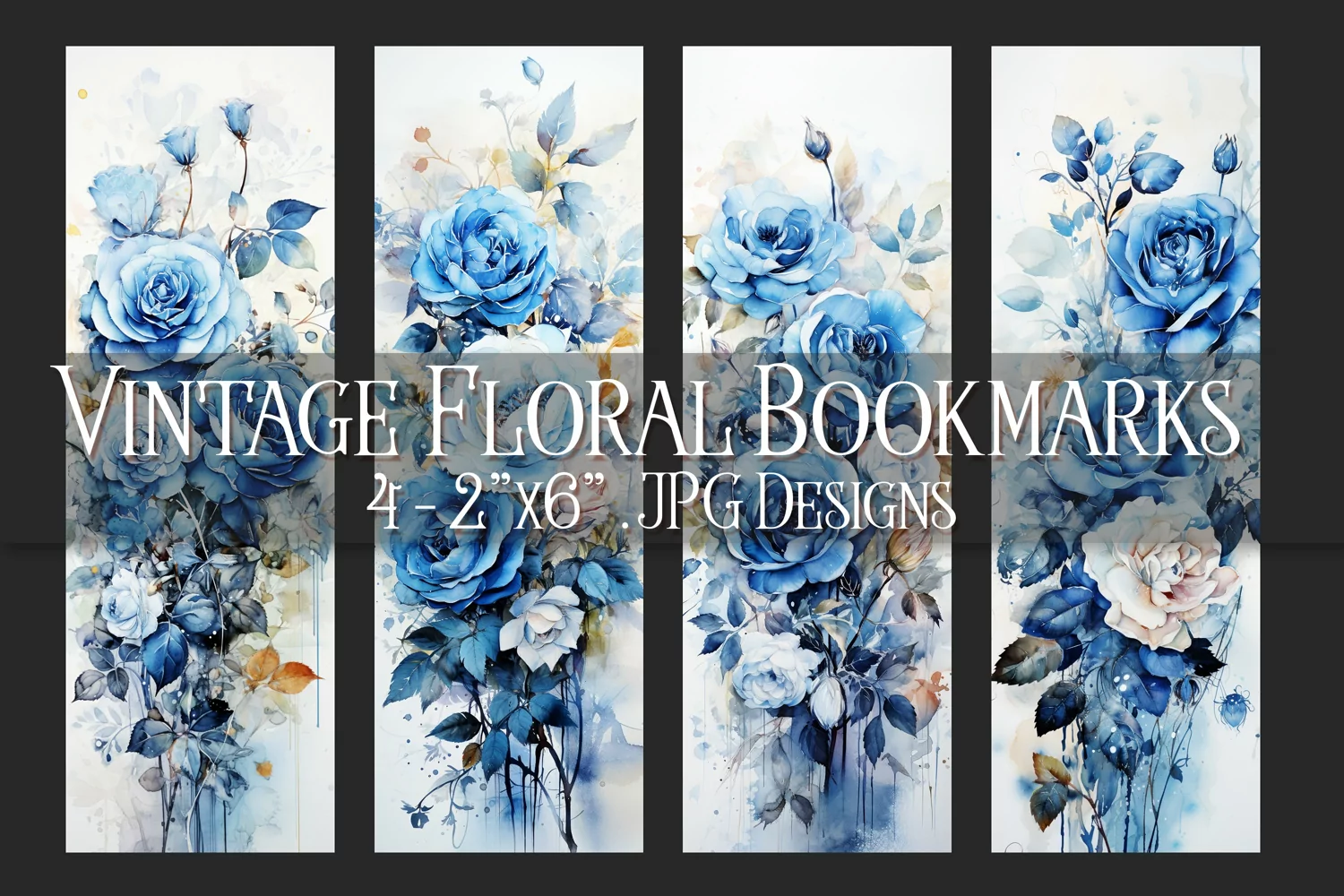 Valentine's Day, Vintage Floral Bookmarks, Printables, s9 product image 1