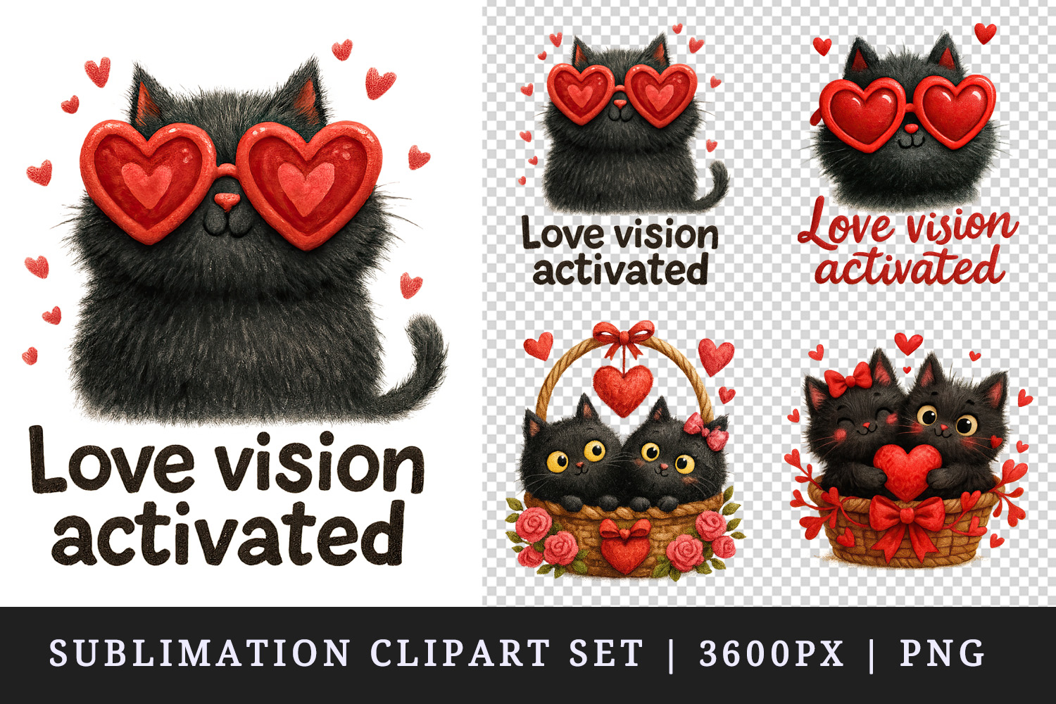 Valentine's Day clipart printable sublimation design png product image 1