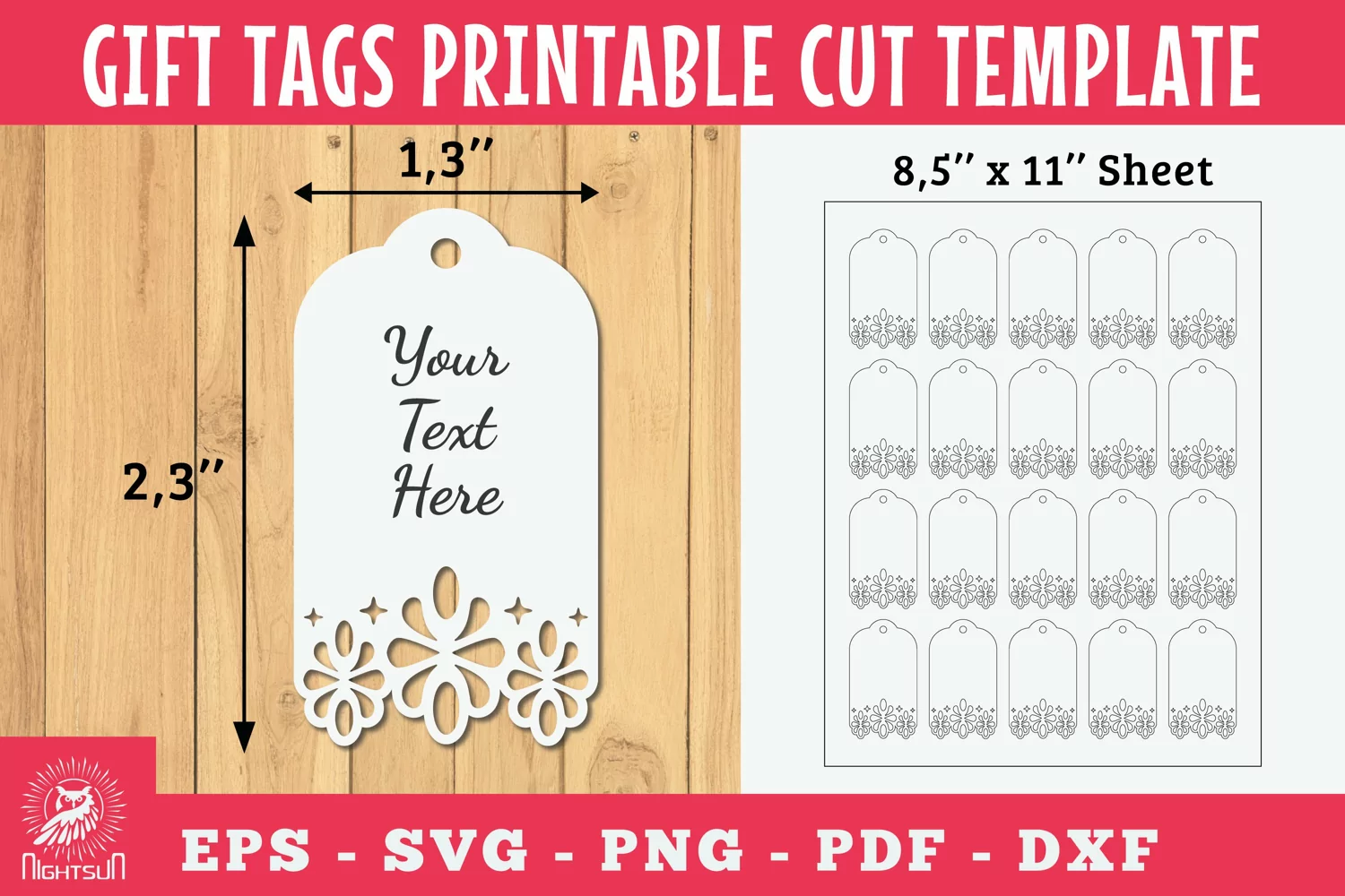 Victorian Gift Tags Printable Cut 2 product image 1