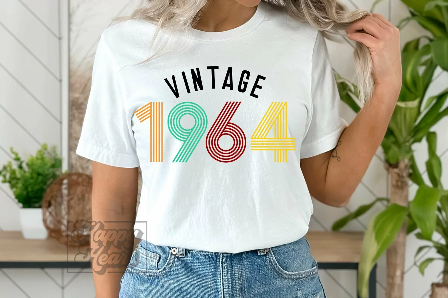 Vintage 1964 SVG - 60th Birthday - Hello 60 Sixty SVG product image 1
