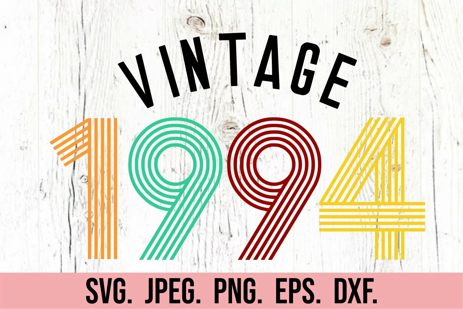 Vintage 1994 SVG - Hello Thirty SVG - 30th Birthday SVG product image 1