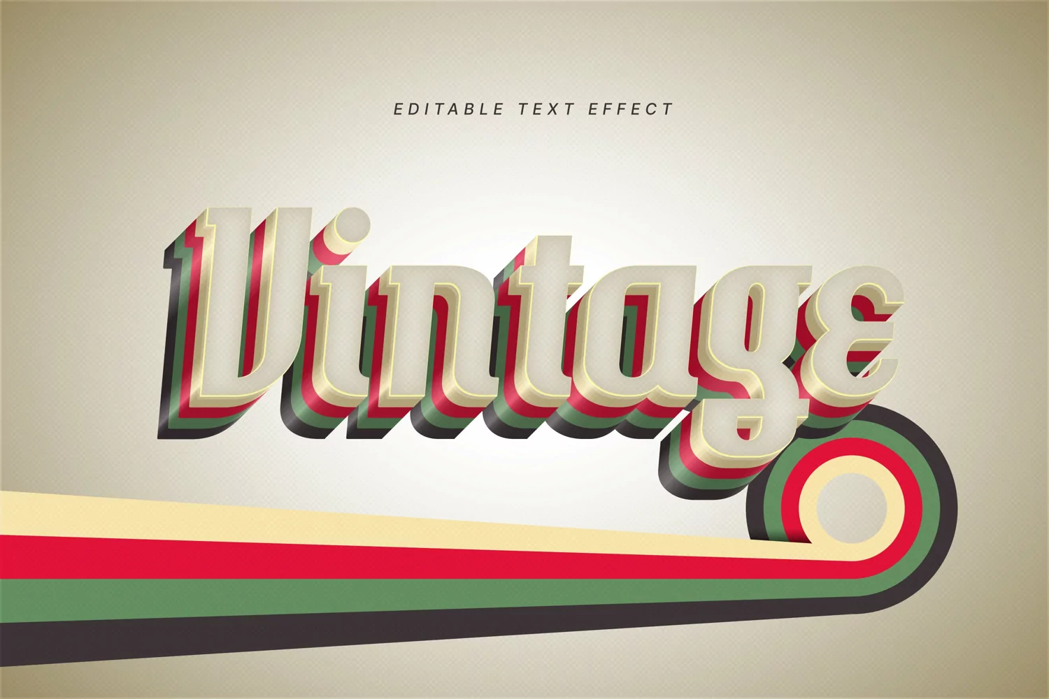 Editable Text Effect for Illustrator. Vector Graphic styles product image 1