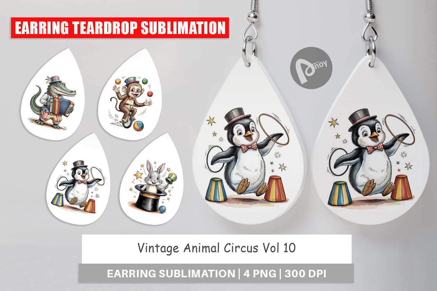 Earring Vintage Animal Circus product image 1