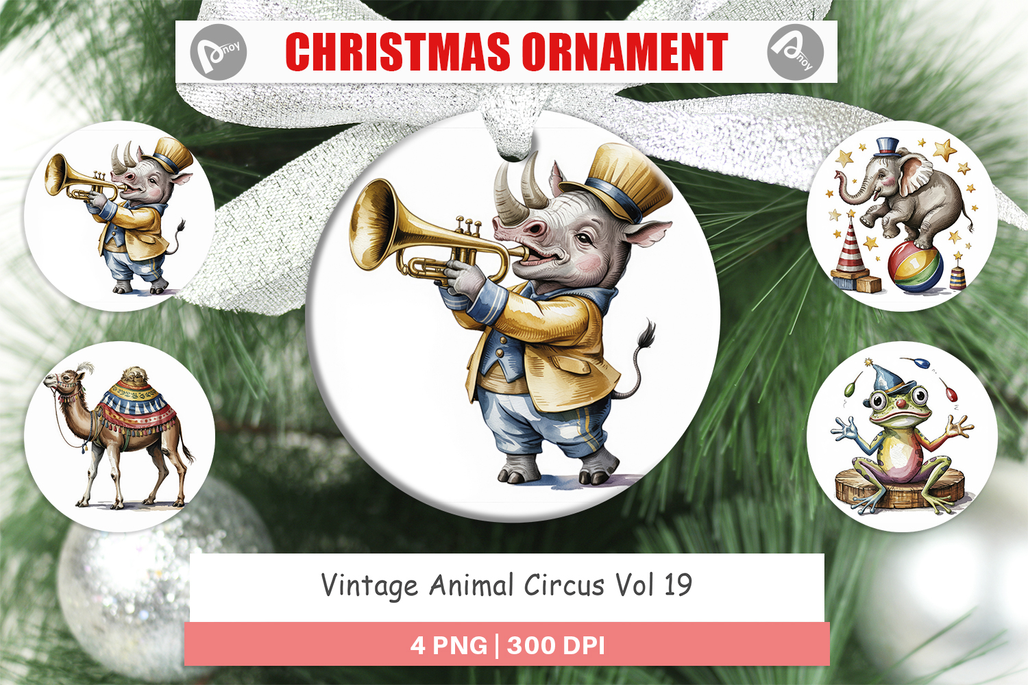 Ornament Vintage Animal Circus product image 1