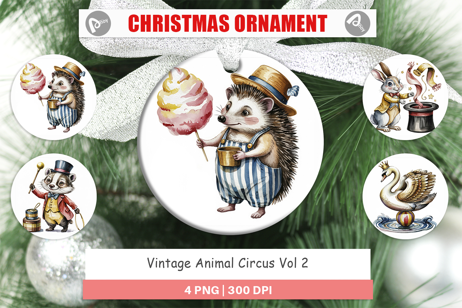 Ornament Vintage Animal Circus product image 1