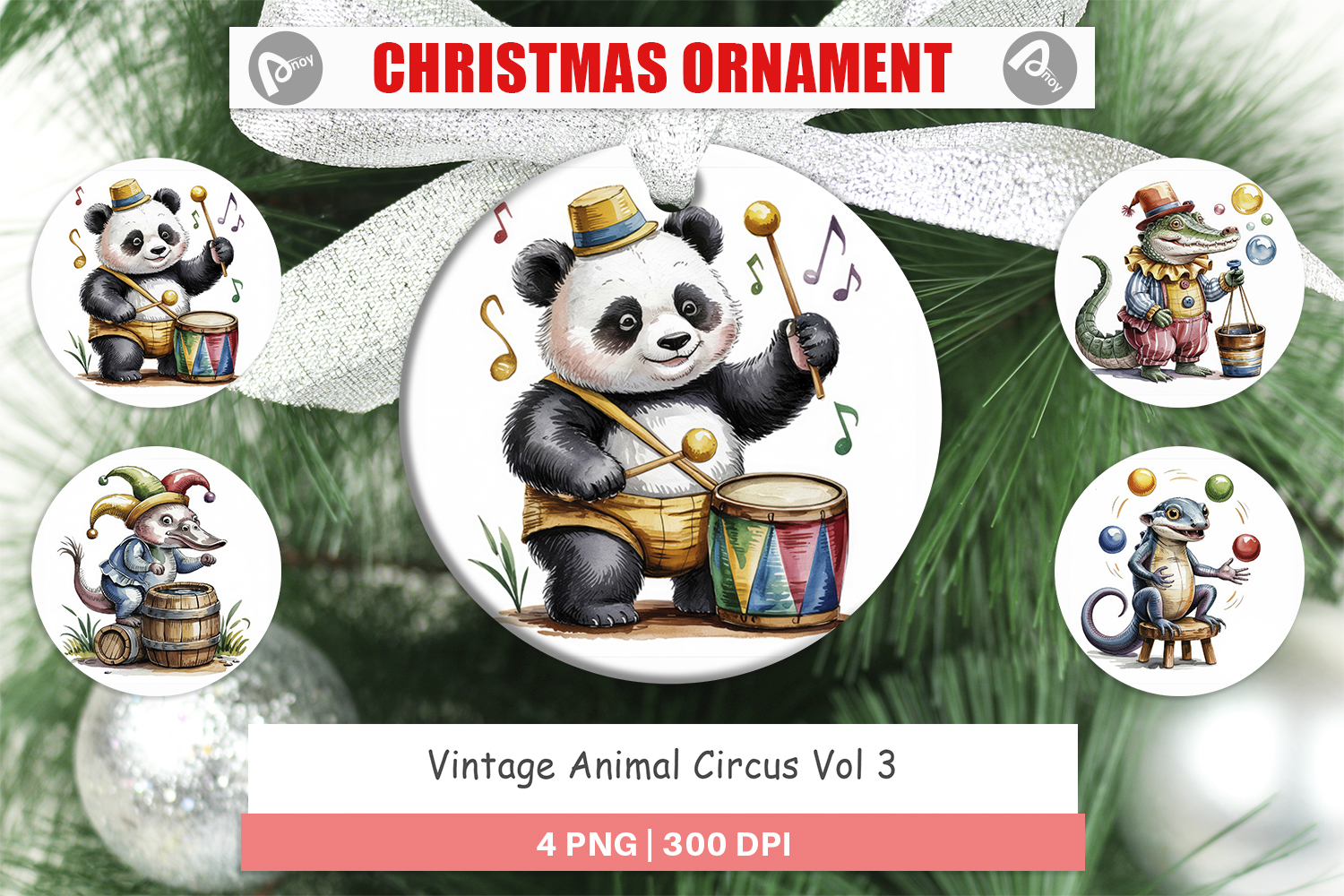 Ornament Vintage Animal Circus product image 1