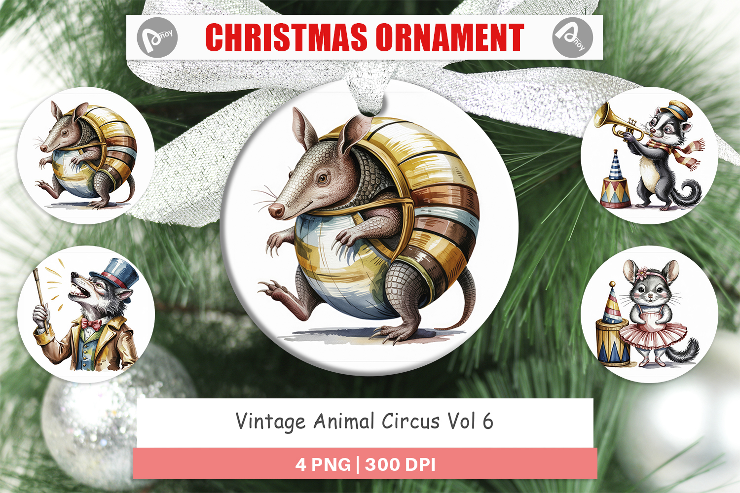Ornament Vintage Animal Circus product image 1