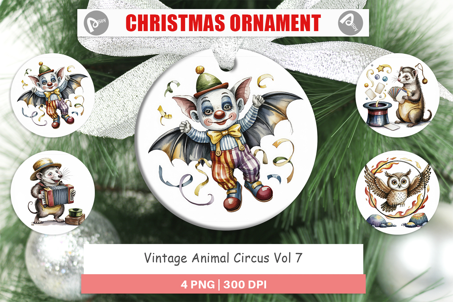 Ornament Vintage Animal Circus product image 1