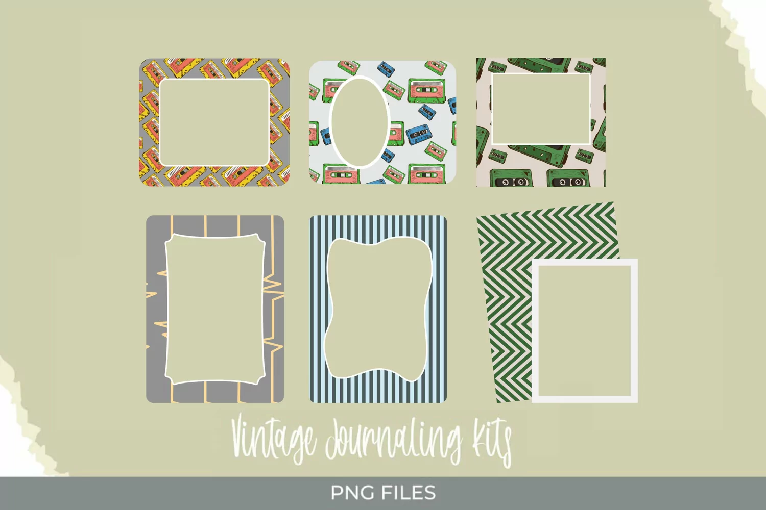 Vintage Audio Cassette Frames Set product image 1